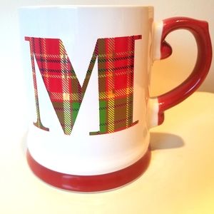 "M" Initial oversized mug